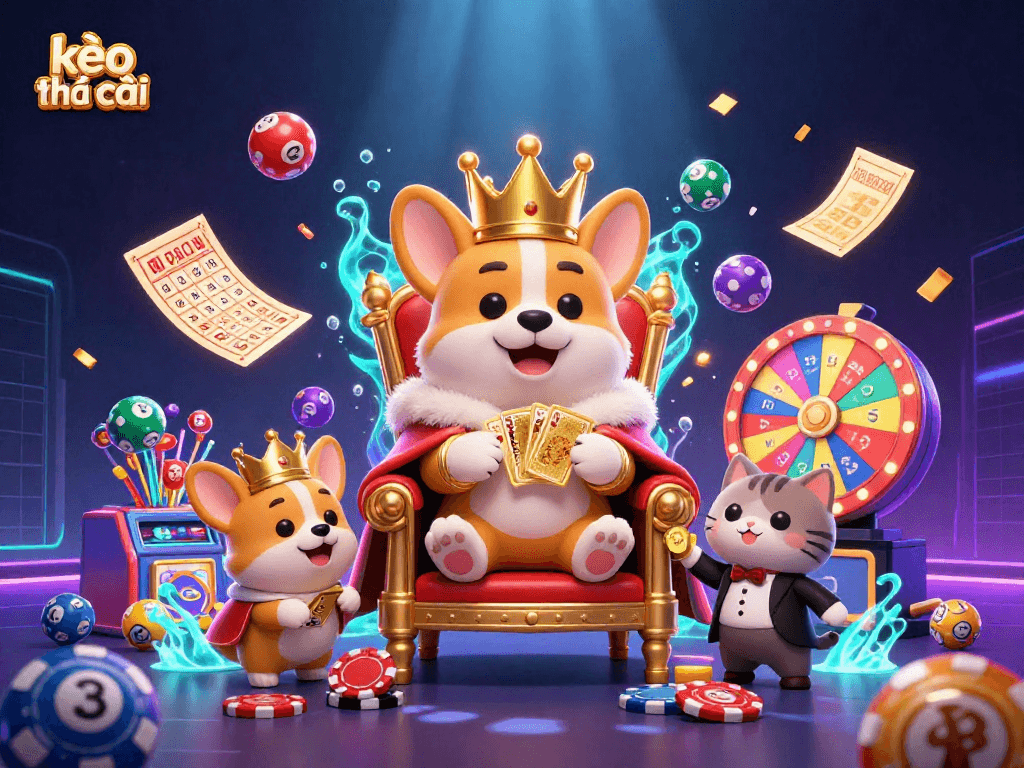 Experience vibrant gambling excitement with kèo nhà cái and colorful lottery scenes featuring dynamic gaming elements.