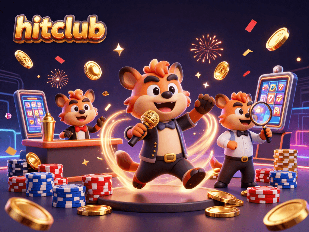 Enter the hitclub with hyenas serving drinks, telling jokes, and ensuring safety at a vibrant casino!