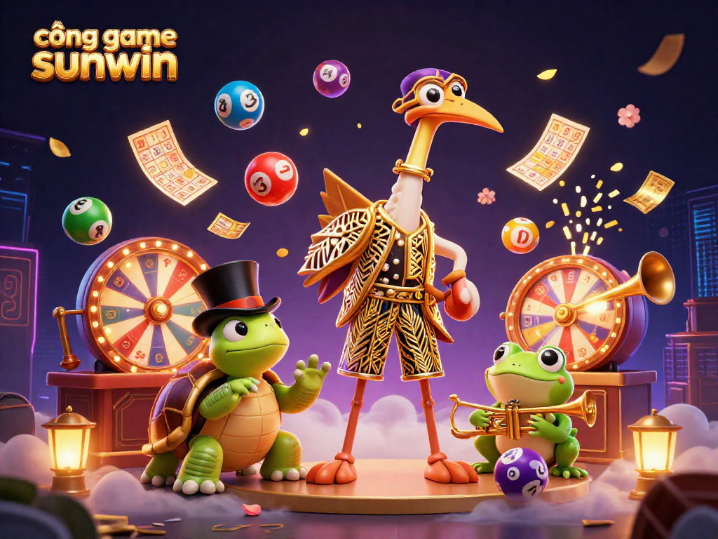 Experience excitement with cổng game sunwin featuring vibrant gaming elements and whimsical characters.