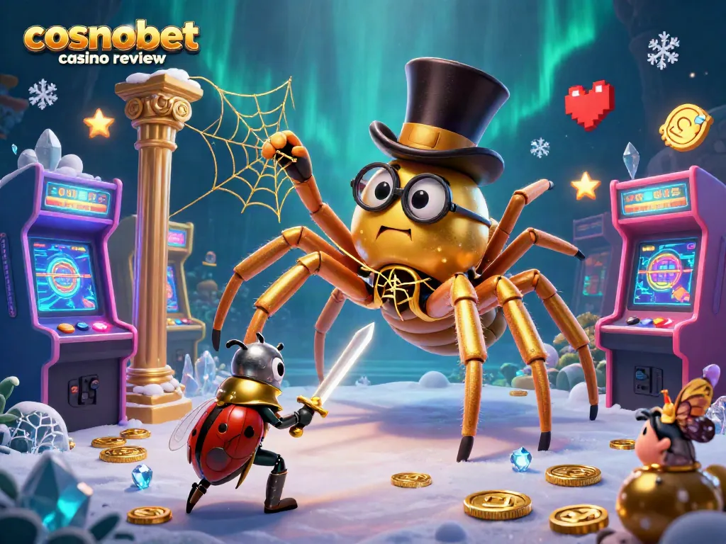 Engage with the exciting world of gambling in this cosmobet casino review illustration featuring vibrant characters and gaming elements.