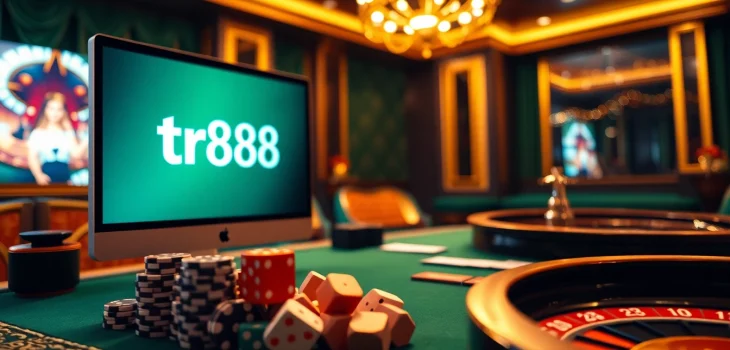 Engage in the thrilling tr88 game at a luxurious online casino with vivid gaming elements.
