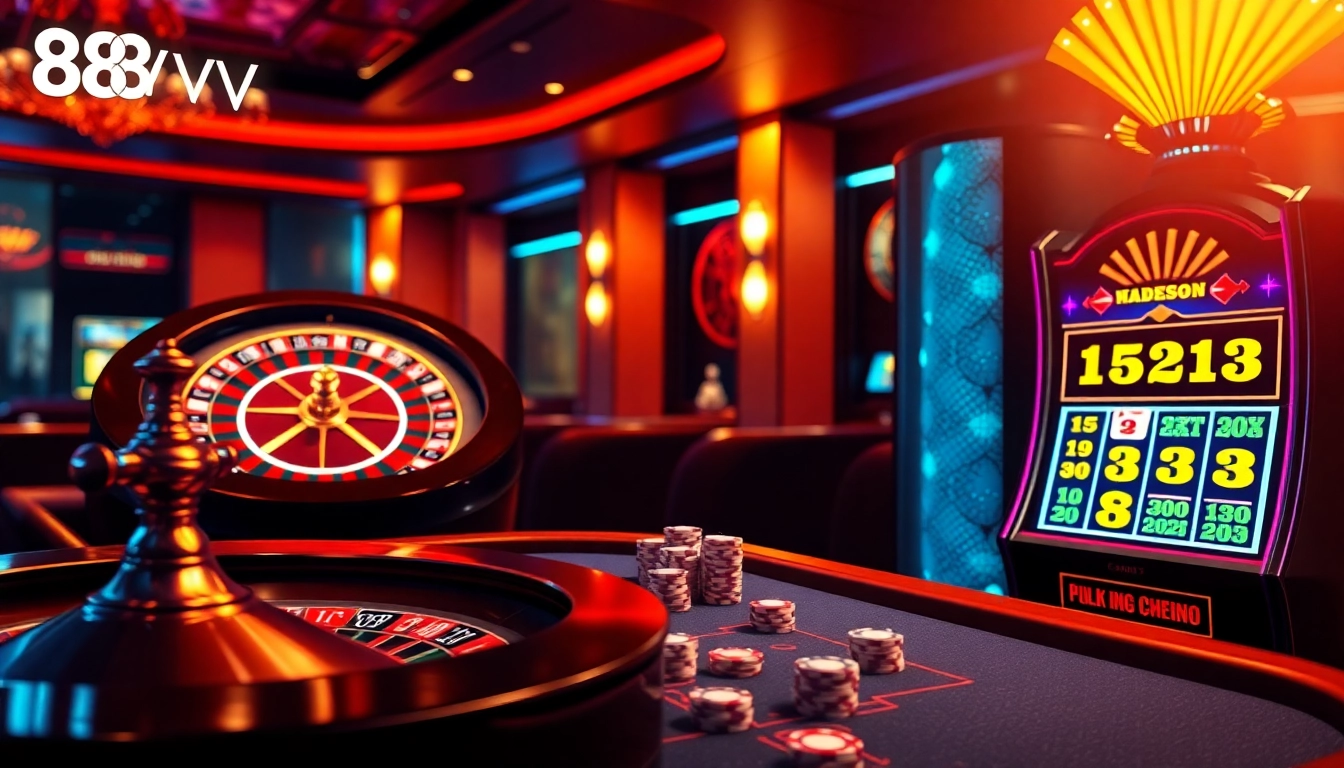 Experience the thrilling atmosphere at the trang chủ 88vv online casino, with roulette and poker highlights.