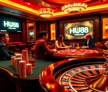 Catch thrilling poker action at HU88 casino with vibrant players and stylish ambiance.