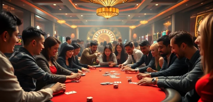 Experience excitement at 68 Game Bài with thrilling poker action and vibrant casino elements.