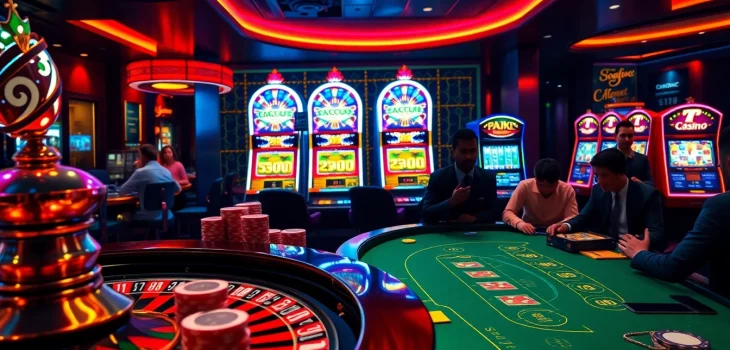 Engaged players enjoying diverse games at 888new.com in a luxurious casino setting.