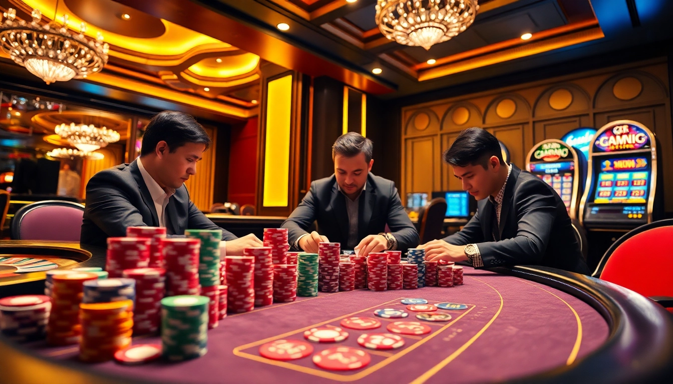 Experience the excitement with xx88 kjc at a vibrant poker table showcasing intense gameplay.