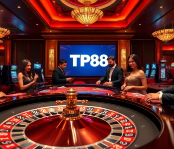 Engaged players enjoying a thrilling TP88 casino experience at a roulette table.