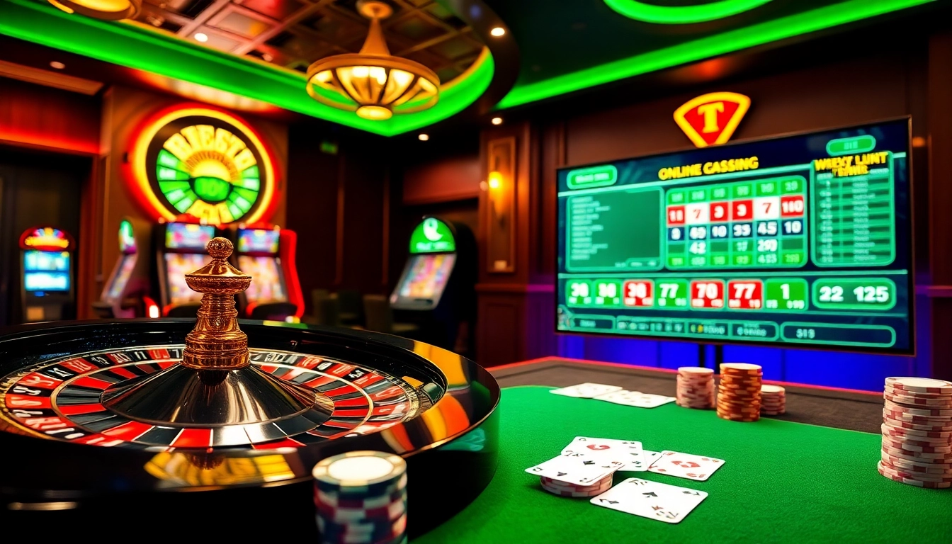 Experience the thrill of LUCK8 with vibrant casino elements and an exciting atmosphere.