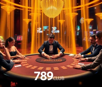 Experience the thrill of poker at 789club with players engaged in intense gameplay.