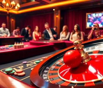 Players enjoy an exciting game at the luxurious fun79 craps table in a vibrant casino.
