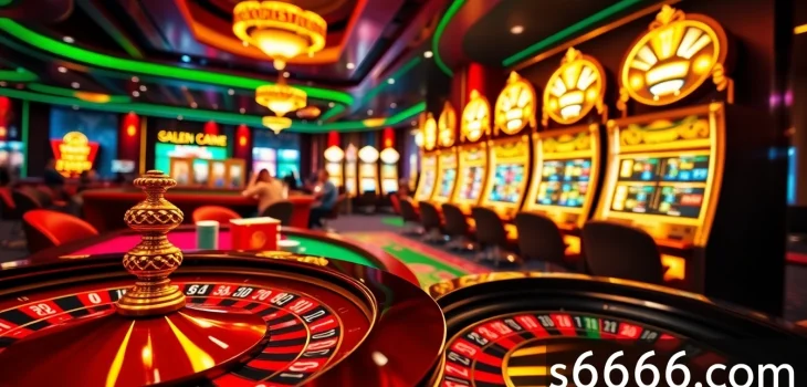 Excitement at s666hn.com as players engage with vibrant casino tables and roulette.