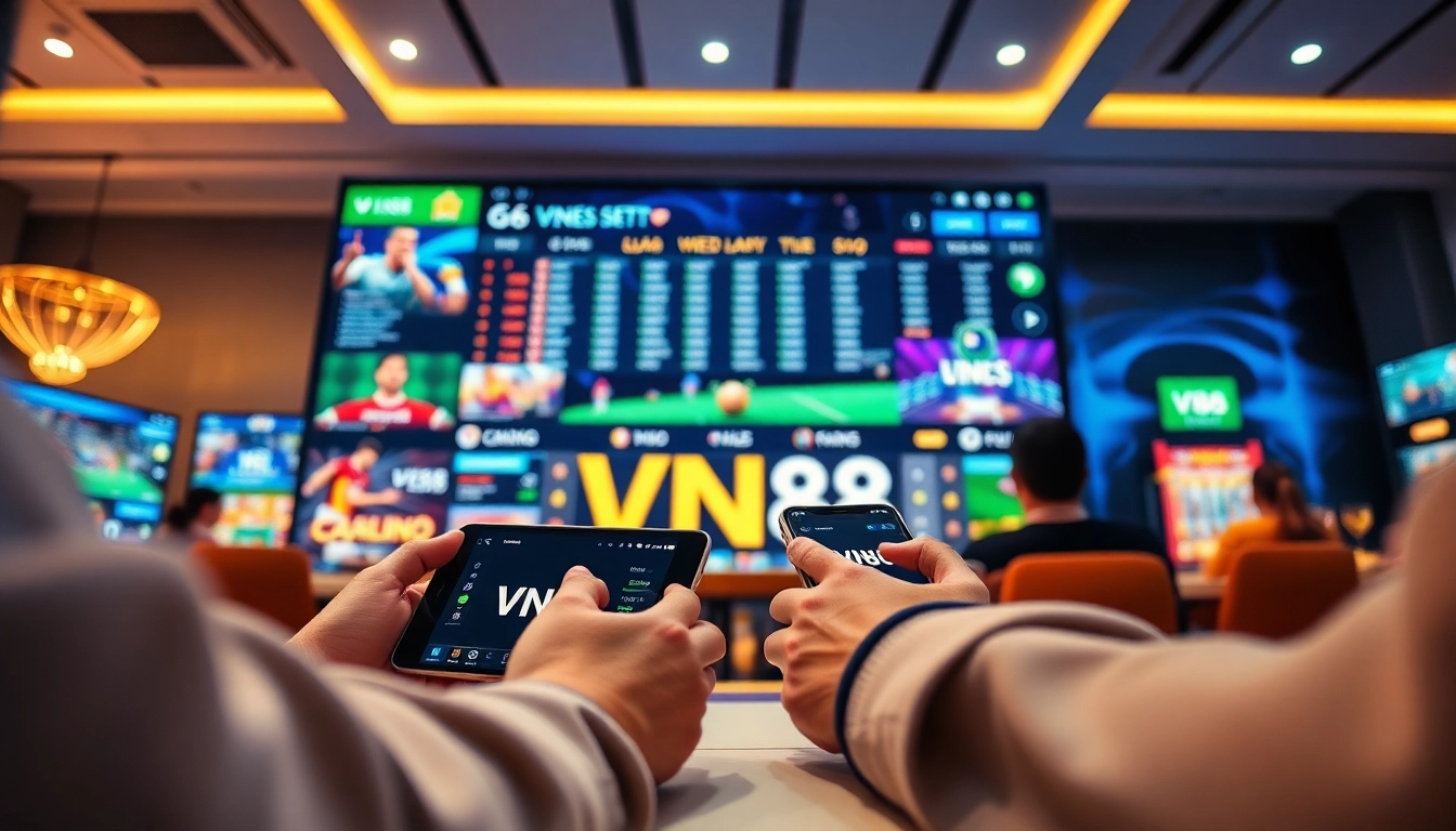 Experience the latest vn88.com mới nhất in a modern online betting environment blending vibrant visuals and engaging games.