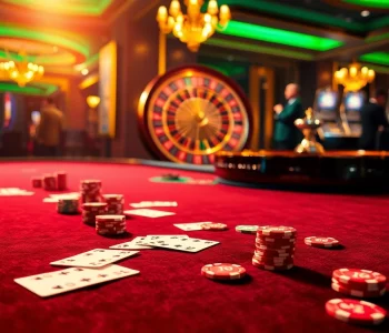 Playing cards and vibrant poker chips set at an elegant table, elevating the gaming experience at https://ww88.directory/.