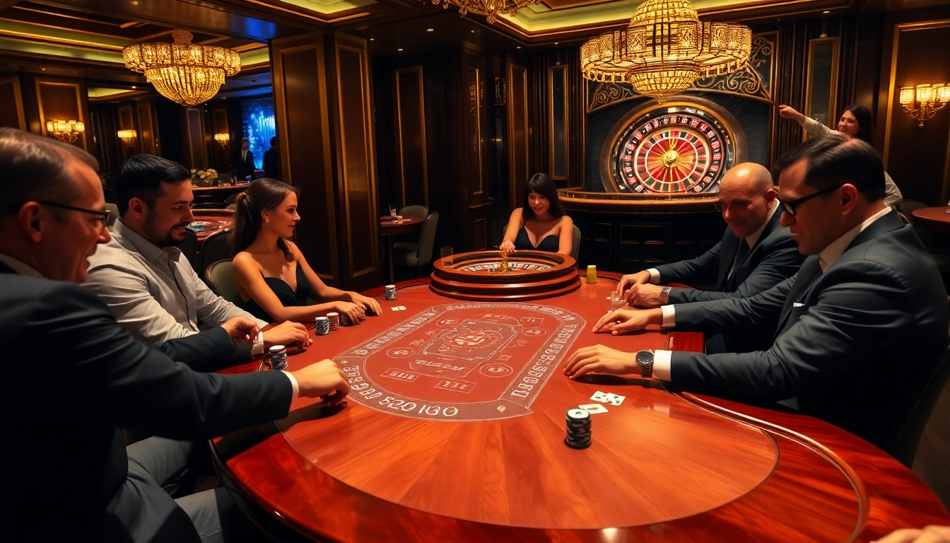 Experience an exciting Texas Hold'em game at https://sunwin5.org/ with dazzling casino visuals and vibrant atmosphere.