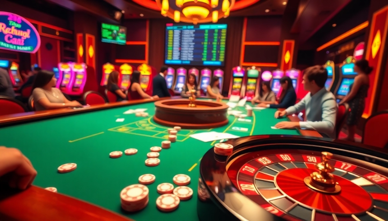 Kèo Nhà Cái brings a dynamic casino atmosphere with vibrant roulette and poker scenes for gamblers.