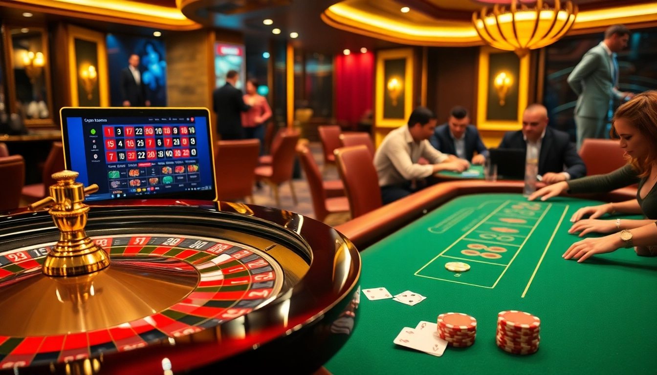 Experience thrilling gameplay at https://open88.bid/ with vibrant casino tables and luxurious elements.