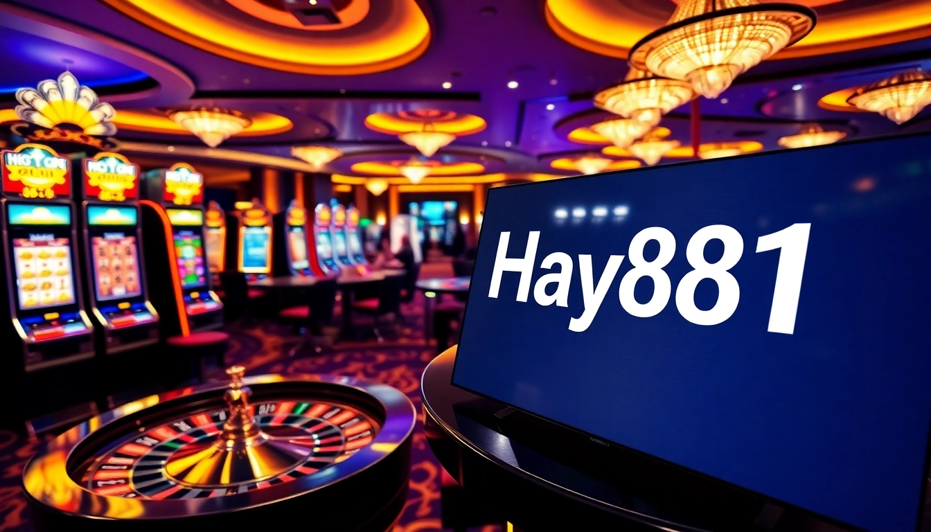 Hay881 captivates gamblers with vibrant casino games, slot machines, and a dynamic roulette wheel.