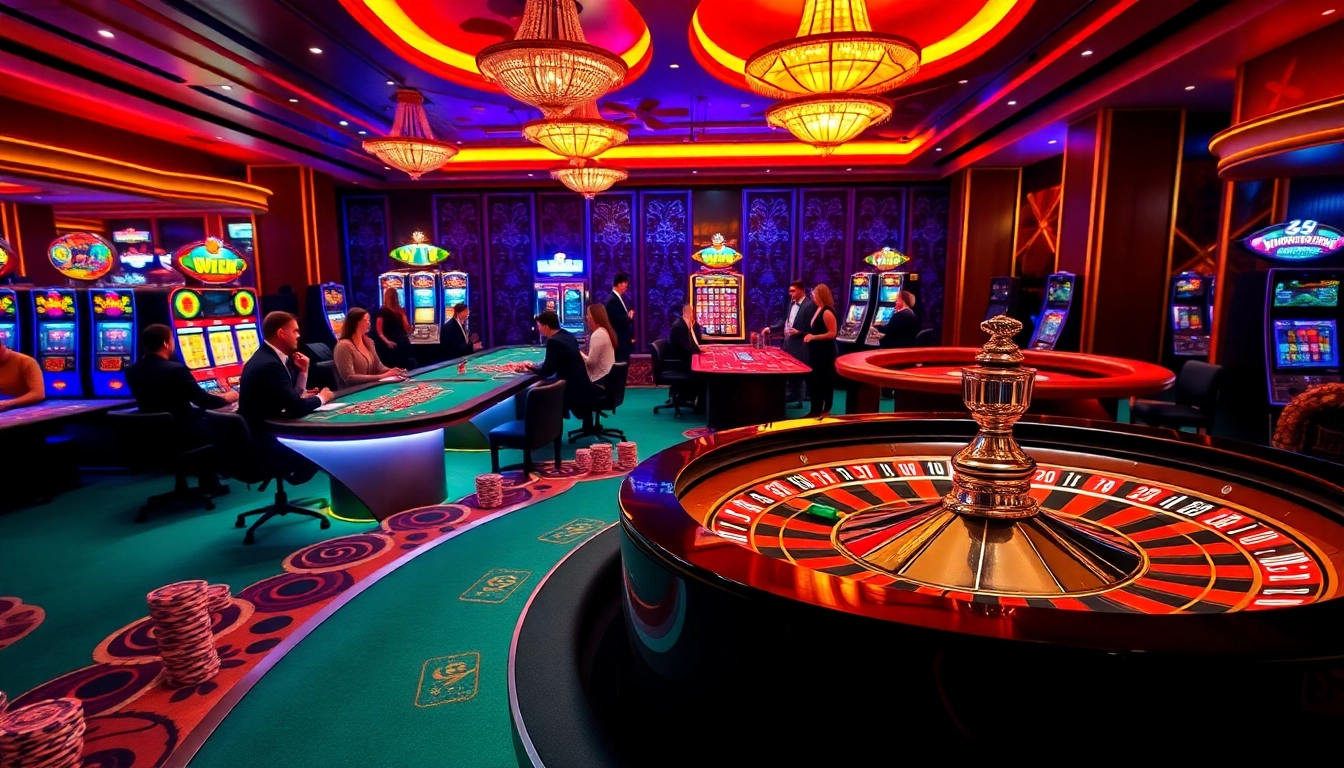 Experience the thrill of gambling at 69 vn with vibrant casino tables and exciting gameplay.