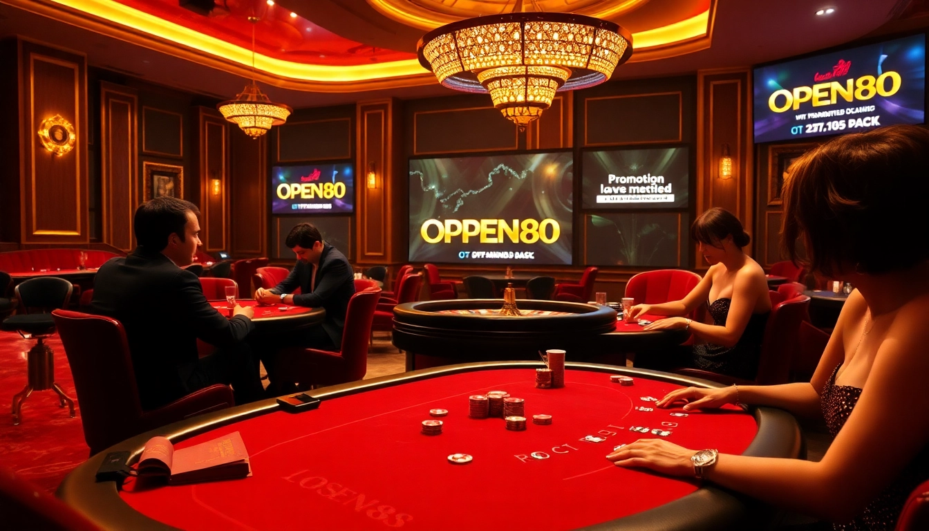 Players enjoying poker at OPEN88 casino, showcasing strategic gameplay and luxury.