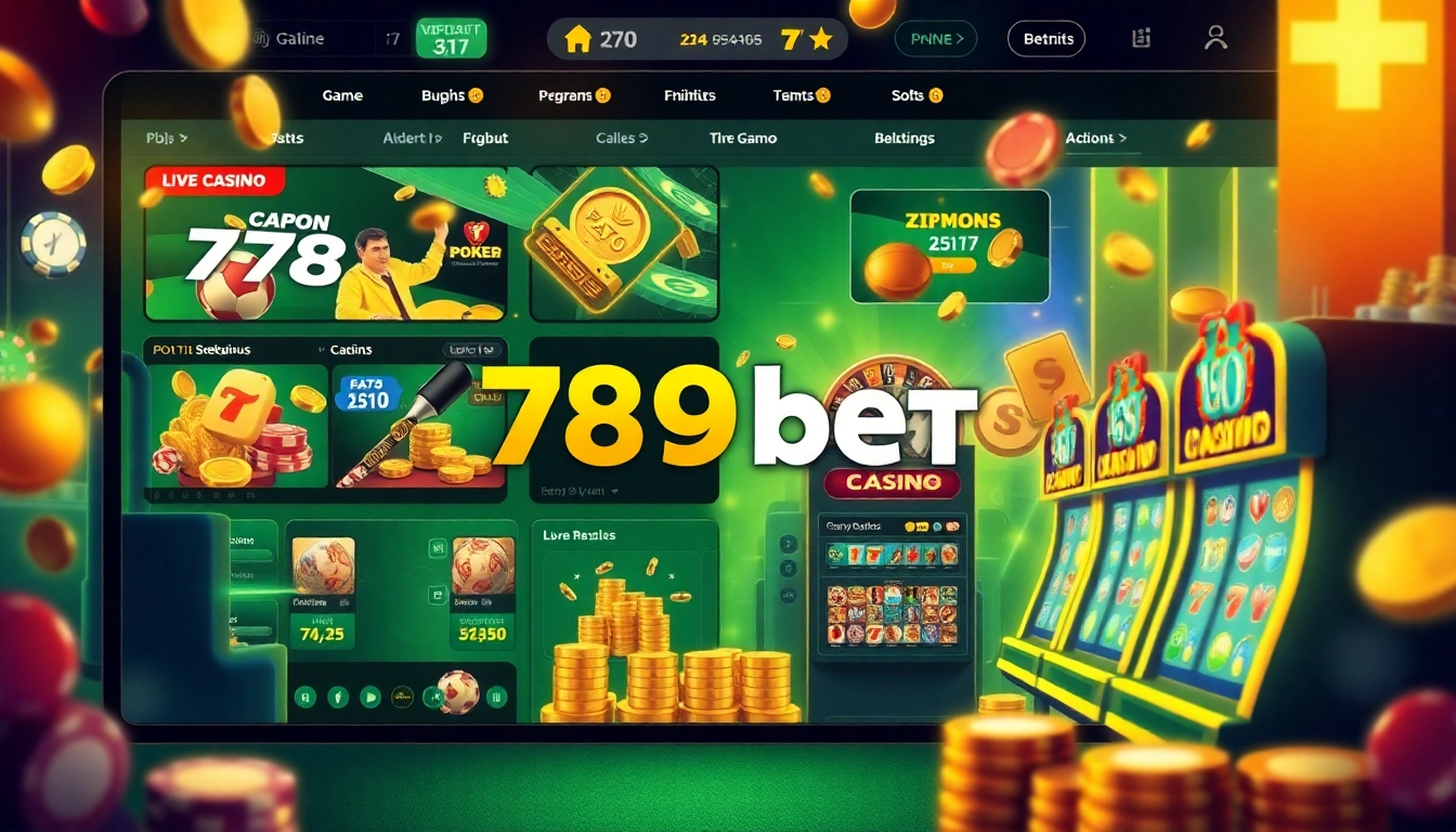 Interactive online betting interface showcasing 789bet games.