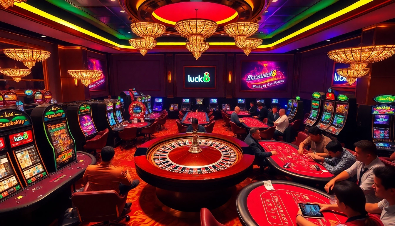 Experience thrilling gameplay at luck8 with vibrant casino tables filled with excitement and winning opportunities.