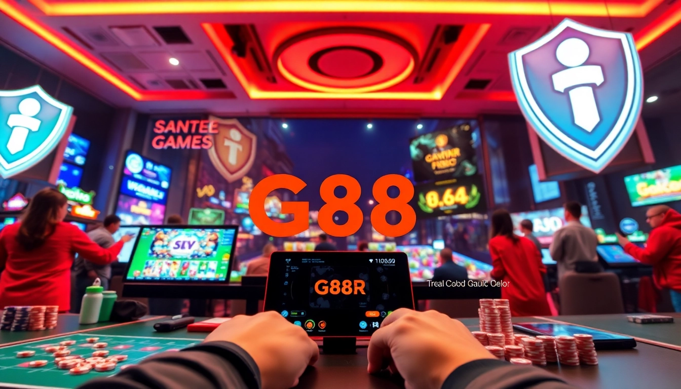 G88 online gambling platform showcasing vibrant gaming experiences and secure interfaces.