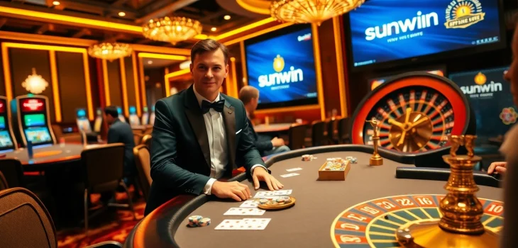 Play exciting games at sunwin with vibrant casino tables and thrilling atmosphere
