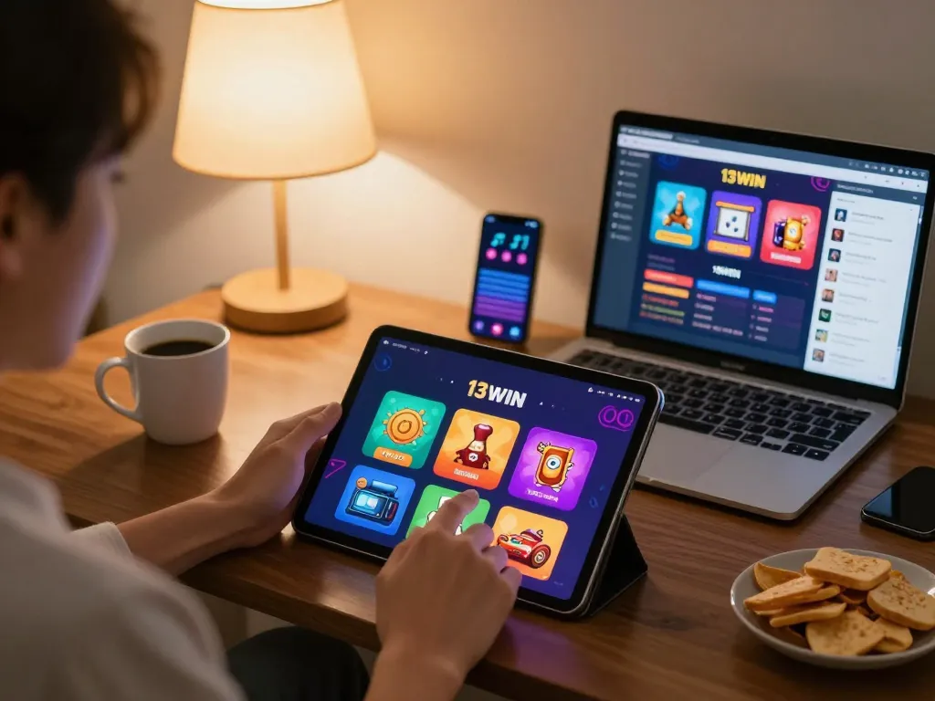 Engaging with 13WIN app for strategic gameplay in a cozy setting