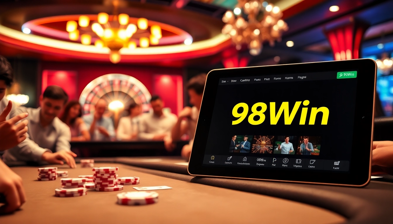 Experience the thrill of winning at 98Win with vibrant casino games and online betting.