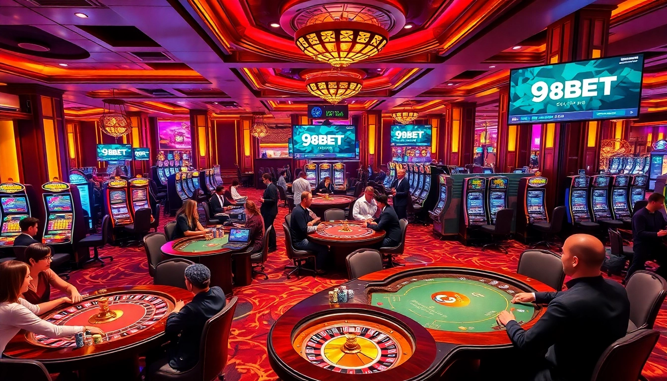 Experience the excitement of betting at 9BET with a lively casino atmosphere and engaging games.
