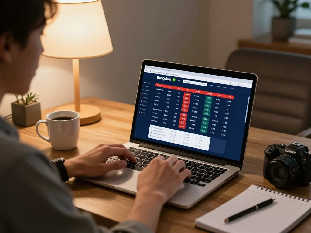 Bongdalu user actively placing strategic bets online while enjoying comfortable lighting and engaging atmosphere.