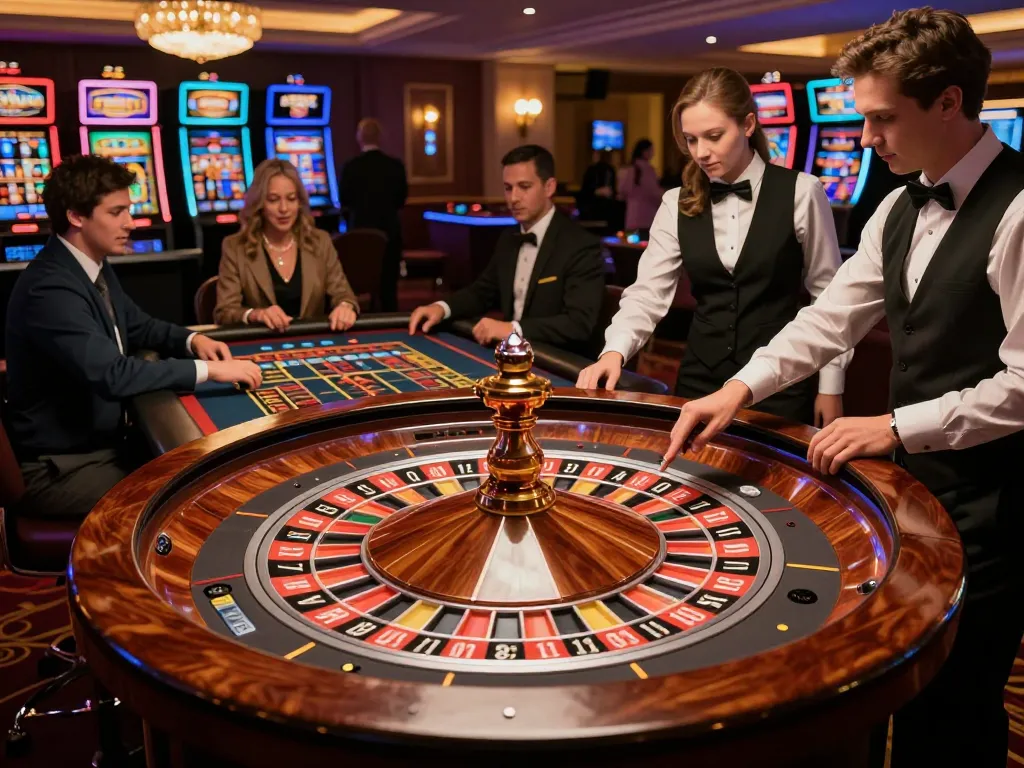 Players enjoying live roulette at 789Club, capturing excitement and luxury in gaming environment