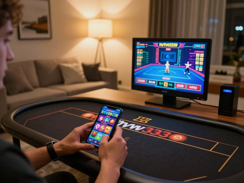 Engaging with hytw3339 com mobile casino app on smartphone showing vibrant gameplay and user-friendly interface