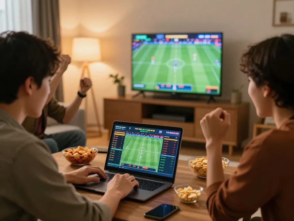 Experience the excitement of betting with ABC999 plataforma while enjoying a vibrant home atmosphere during sports events.