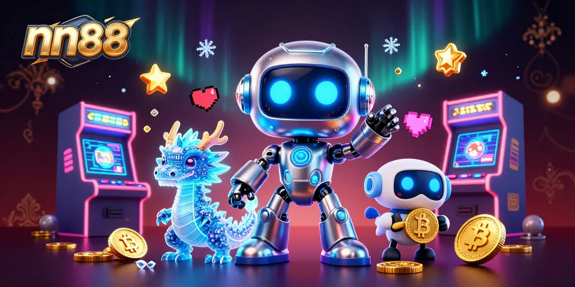 Engage with thrilling gaming experiences at nn88, featuring vibrant 3D characters and casino elements in a dynamic scene.