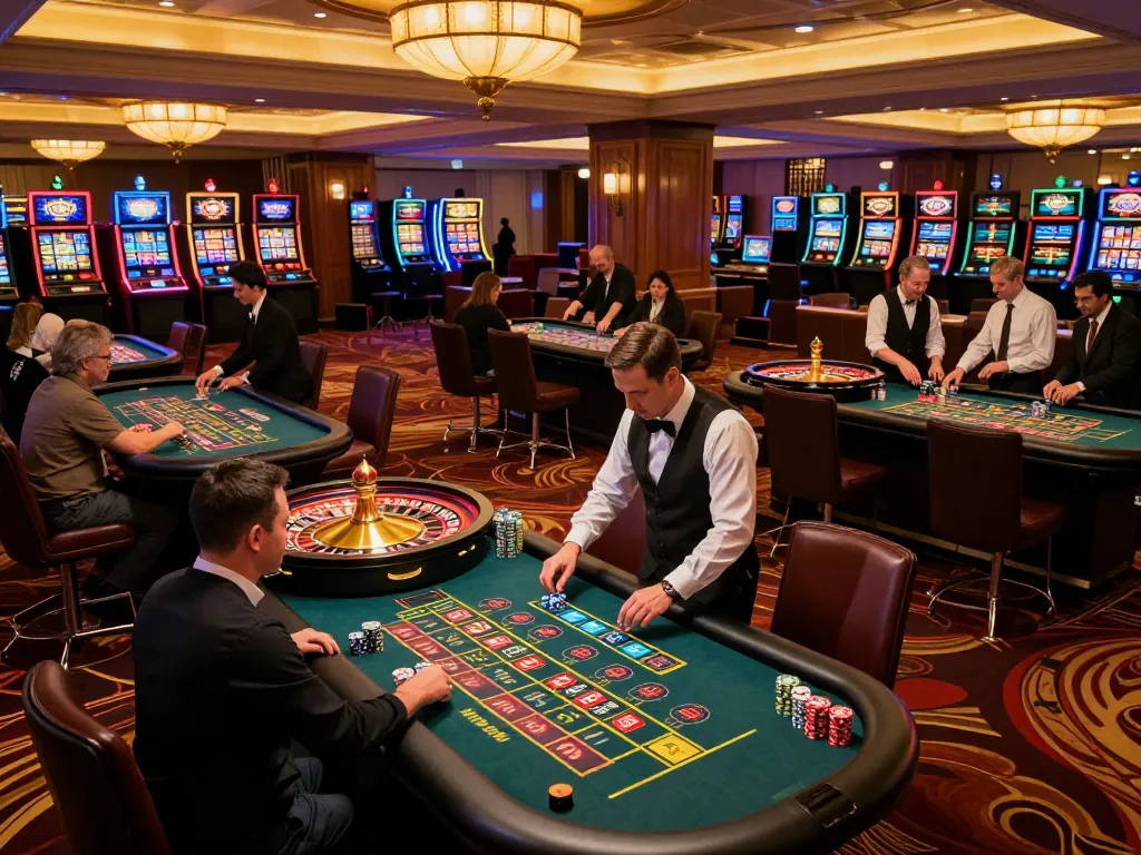 Players enjoy a thrilling game at nhà cái 79king with multiple roulette tables filled with excitement.