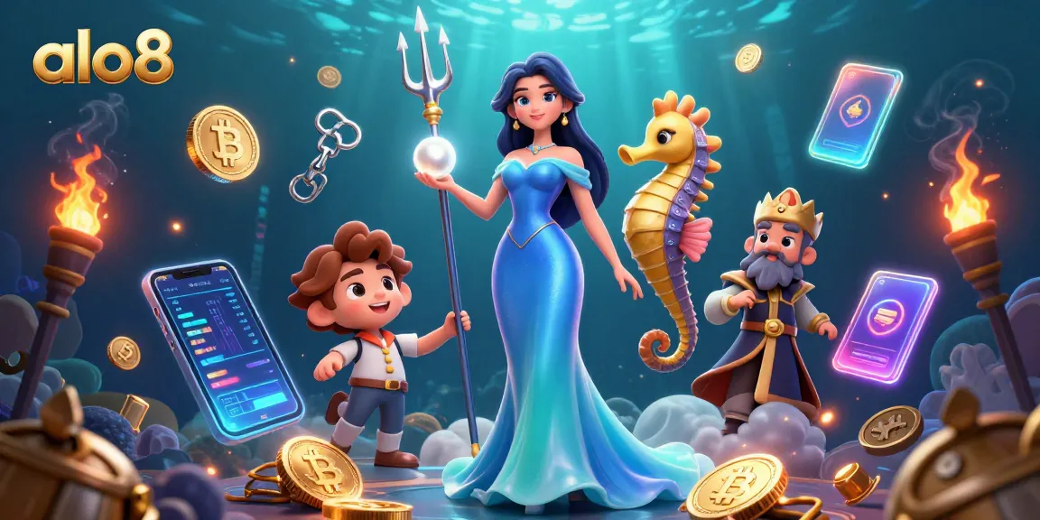 Experience the thrill of alo8 with vibrant underwater treasures and dynamic casino elements.