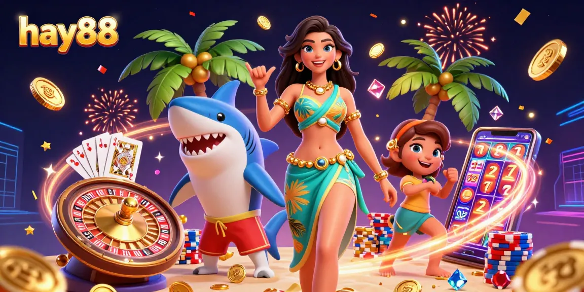 Play thrilling games at hay88 while enjoying vibrant scenes with exciting casino elements.