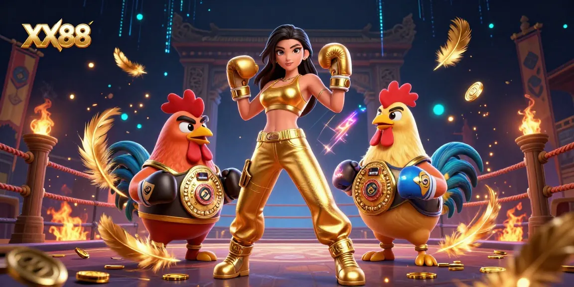 Experience the excitement of XX88 casino with unique 3D characters and vibrant visuals in a dynamic gaming arena.