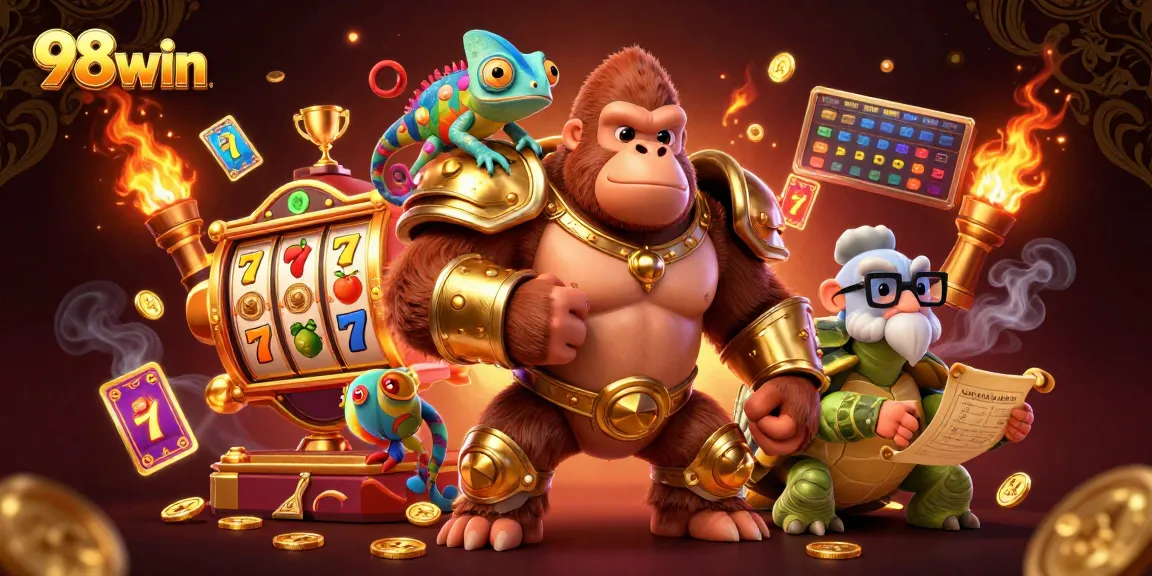 Engage with thrilling 98win slot gameplay featuring dynamic characters and exciting game elements.